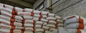 Amrit Cement bags stacked in warehouse – Cement price forecast and market trends for August 2025 | Amrit Cement