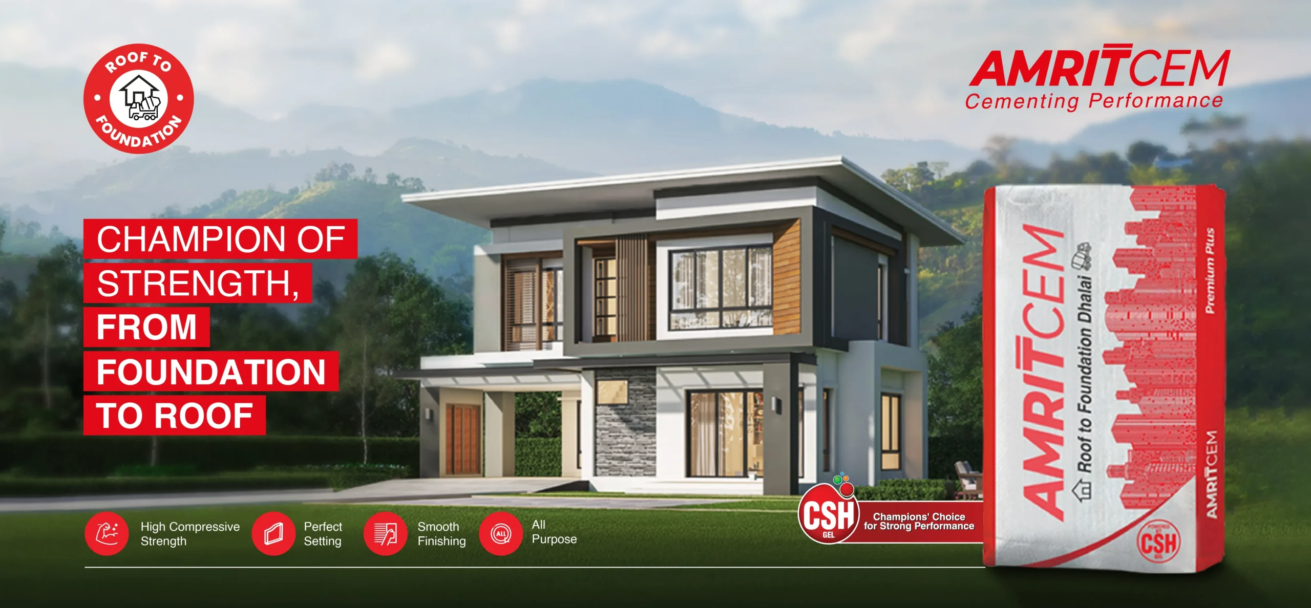 PPC cement website banner by Amrit Cement