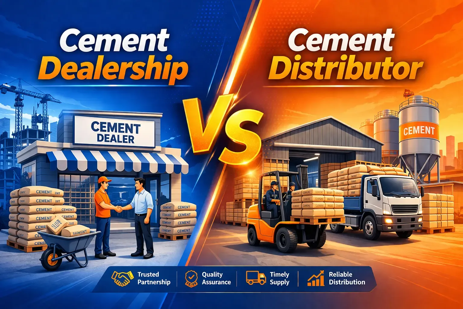 Cement Dealership vs Cement Distributor: Key Differences Explained 