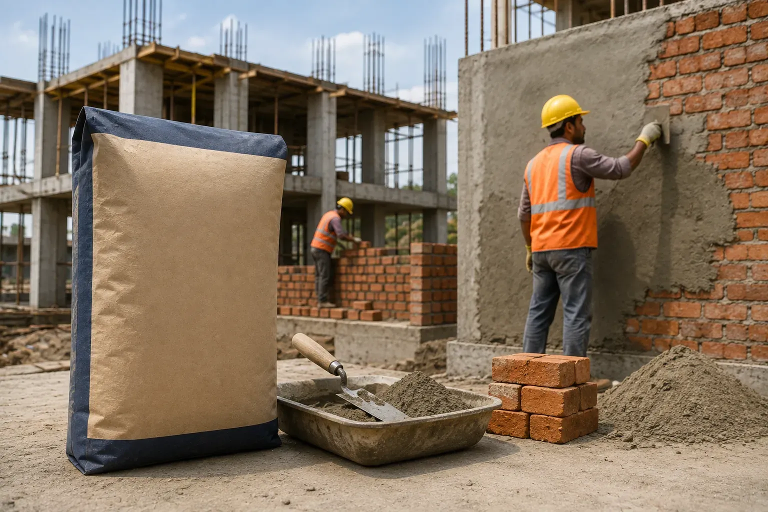 How to Use OPC 43 for Plastering, Masonry and General Construction Work