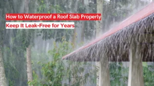 How to waterproof a roof slab properly