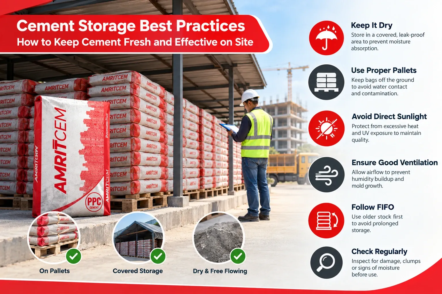Cement Storage Best Practices: How to Keep Cement Fresh and Effective on Site