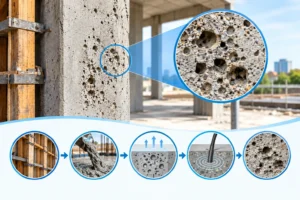 Why Does Concrete Develop Honeycombs After Shuttering Removal?